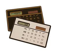 2pcs Thin Slim Mini Credit Card Design Calculator Solar Power Pocket Calculator