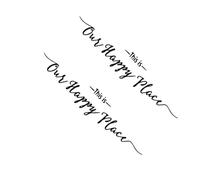 2pcs This is Joyful Spot English Quotes Wall Stickers