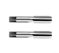 2pcs Thread Tap Drill Bits for Screws with High Speed Steel and Straight Flute for Accurate Thread Machining ()