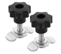 2pcs Threaded Hand Knob Bolt Clamping Nut Set for L Track Fitting