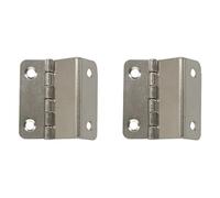 2PCS Three Fold Retro Shutter Hinge 41 * 15 * 1MM,Half-Surface Chest Hinges,Cranked Hinges for Cabinet