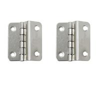 2PCS Three Fold Retro Shutter Hinge 41 * 8 * 1MM,Half-Surface Chest Hinges,Cranked Hinges for Cabinet