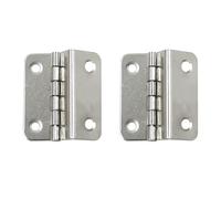2PCS Three Fold Retro Shutter Hinge,Half-Surface Chest Hinges,Folding Butt Door Hinges,7mm Splint