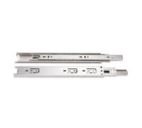 2Pcs Three Section Drawer Runners Stainless Steel Soft Close Draw Slideway Extension Slide Rail Storage Cabinet(450mm-18inch)