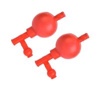 2Pcs Three Way Pipette Fillers 50ml Rubber Bulbs with Elastic Suction Liquid Handling Applications for Laboratory Lab Suction Bulb