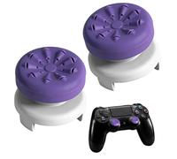 2Pcs Thumb Stick Grips Caps for PS4 Controller and for PS5 Controller Thumbsticks, Controller Grips Thumb Grips,Improve Action Fighting Games Control and Accuracy Reduce Thumb Fatigue, Purple
