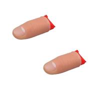 2Pcs Thumb Tip Magic Tricks, Fake Thumb Tip Magic Trick Gimmick Fake Thumb Tip Silk Vanish Magic Disappearing Silk Magic Thumb,Magician Accessory Magic Kits and Accessories,Novelty and Gag Toys