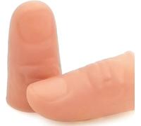 2Pcs Thumb Tip Magic Tricks Fake Thumb Tip Vanish Magic Disappearing Silk Fake Thumb Tip Novelty Magic Trick Gimmick Magician Accessory Close up Illusions Making Objects Appear/Disappear Gag Toys