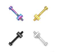 2PCS Ti Alloy Seatpost Fixed Hex Screws 5x40mm for Enhanced Bike Stability (Golden)