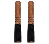 2pcs Tibetan Singing Bowl Mallet Wooden Striker Hammer | Coffee Finish, Handcrafted Style, Pure Resonance for Ancient and Modern Practice, Mindfulness Rituals