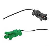 2PCS TIG Welding Torch Trigger Switch Replacement - Plastic & Metal Push Button for Argon Welder - Flexible Staple Mount Gas Valve Control - Green & Black