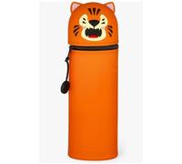 2pcs Tiger Stationery Box, Interesting Animal Stationery Box, Retractable Pencil Holder, Stationery Bag with Zipper and Cord (2 Tigers).