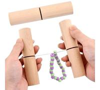 2pcs Tightening Knot Grippers, Knot Grippers Tool for Silicone Bead Wristbands Tighten The Knot Clip Knots Puller Wood Gripper for Beads Wristlets Keychains Bracelets
