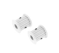 2PCS Timing Pulley S5M 16T 5/6/6.35/8/10/12mm Inner Bore Toothed Wheel 11/17/22/27mm Width(27mm,6.35mm)