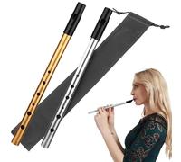 2PCS Tin Whistle in D - Traditional Irish Music Penny Flute Instrument for Beginners, Intermediates & Experts Band Performance, Suitable for Long-term Use