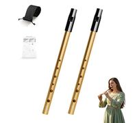 2Pcs Tin Whistle,Irish Tin Whistle D,28.5cm Long Six-Hole Penny Slide Whistles,for Beginners Intermediate and Expert Band Performances,for Traditional Music Playing