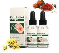 2PCS Tinnitus Relief Ear Drops,Ear Ringing Relieving Ear Drops Treatment,Natural Tinnitus Treatment for Hearing Loss,Ear Wax Removal,Improves Hearing,Tinnitus Ear Drops for Ear Care