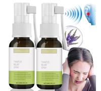 2PCS Tinnitus Relief Spray,Ear Drops for Tinnitus,Blocked Ears Treatment,Ear Tinnitus Sprays,Tinnitus Relief for Ringing Ears,Portable Tinnitus Relief Ear Spray,Ear Calm Spray,Ear Ringing Spray