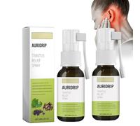 2PCS Tinnitus Relief Spray,Tinnitus Relief for Ringing Ears-Plant-Based Formula To Reduces Ear Noise&Discomfort, Improves Sleep and Concentration,Effective Herbal Drops for Tinnitus,Gentle&Safe