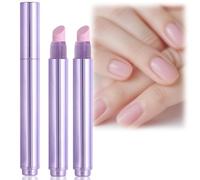 2PCS Tip Pusher Pen,3-in-1 Nail Care Pen,Cuticle Oil Pen and Nail Care,Cuticle Pusher P/en,Strengthen Brighten Cuticle Oil for Nail,Na/il Buffer Pe/n and Cuticle Removal for Nourishing Cracked N/ail