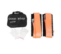 2PCS Tire Traction Straps for Truck SUV, Emergency Snow Mud Anti Skid Straps with Gloves, High Strength ABS Material, Strong Grip Get Unstuck from Snow Mud for Large Vehicles