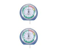 2pcs Tire Tread Depth Gauge Tool, Dial Indicator for Vehicle Checks | Battery Free Wear Checker, Colour Coded Scale and Markings, Portable Hand Tool for Bus and Road Tires
