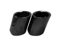 2Pcs Titanium Black Tip End Pipe Exhaust Rear Muffler For BMW 2006-2010 E90 E92 325 Car Accessories Car Exhaust Pipe(Black without)