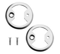 2PCS Titanium pedal plate ti bow tie fit Cycling Pro Mtb Bike Bicycle Pedal Plate Cleats for Wahoo SpeedPlay Comp Zero Aero NanoPCS (silvery)