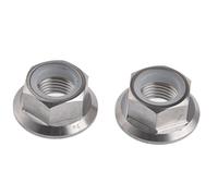2Pcs Titanium Ti TC4 Gr5 M14x1.5 Pitch 1.5mm Sprocket Flange Lock Nut