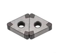2PCS TNMG160412 CBN Inserts with Boron Nitride for Lathe Application Suitable for Steel, Cold Cast Iron, High Speed Steel and Thermal Spray Alloys