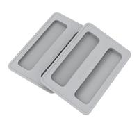 2Pcs Toaster Cover Silicone Toaster Lid Heat Resistance Bread Machine Cover Dustproof Waterproof bread-baling oven Silicone Mat for Machine Electric Maker 6.2x4.1 inch