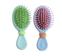 2Pcs Toddler Hair Brush Kids Hair Brush Set,Massage Comb Small Hair Paddle Brush for Thick Curly Thin Long Short Wet or Dry Hair Provide Effective Way for Daily Hair Care(Little Bear and Little Frog).