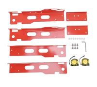 2PCS Toe Alignment Tool Plates Alloy Steel Wheel Alignment Tool Plate with 2 Tape Measures Hanging Holes for Easy Wall Mounted Storage Orange