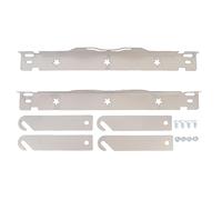 2PCS Toe Alignment Tool Plates Wheel Alignment Tool Plate with Hanging Holes for Easy Wall Mounted Storage Silver