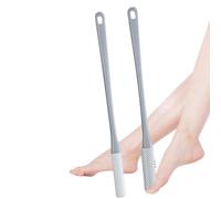 2PCS Toe Cleaning Brush, Silicone Foot Wash Brush, Long Handled Toe Lotion Applicator, Foot Scrubber for Shower, Toe Gaps Cleaning Brush, Foot Toe Washer, Foot Bath Brush for Elderly Seniors