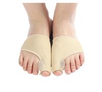 2Pcs Toe Separator Hallux Valgus Bunion Corrector Orthotics Feet Bone Thumb Adjuster Correction Pedicure Sock(Skin)