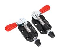 2Pcs Toggle Clamp, Quick Release Push Pull Toggle Clamp, Cast Iron Removable Base, for Woodworking Jigs and Fixtures, Pocket Hole Jigs, Welding, CNC