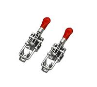 2pcs Toggle Latch Clamp 304 Stainless, Adjustable Latch, Smoker Clamps Heavy Duty Latches,Stainless Steel Self Locking U Shaped Buckle Latch Type Quick Clip,Capacity 400LBs -40323