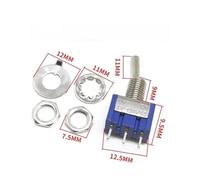 2PCS Toggle Switch MTS 102 103 202 203 102-C4 ON-OFF-ON/ON-OFF 3Pin 3Position Latching 125V/6A 250V/3A Power Button Switches IDGTTLDF(MTS102 3P 2Position)