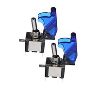 2pcs Toggle Switch with LED 20a 12v 24v and Flip Cover Guard