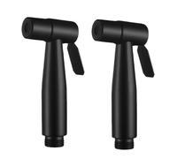 2Pcs Toilet Bidet Sprayer Detachable Stainless Steel Handheld Bidet Sprayer Bathroom Accessories for Kitchen and Toilet Cleaning Black Home Tool Accessory