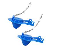 2Pcs Toilet Flapper Replacement Water Saving Flush Valves with Stainless Chain 2inch Universals Replacement