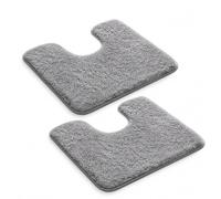 2PCS Toilet Mat, Toilet Mats Pedestal Only, Pedestal Mat for Toilet Set