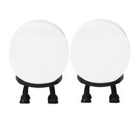 2Pcs Toilet Roll Holder, Free Standing Toilet Roll Holder, Funny Bathroom Office Decor Perfect Bathroom Accessorie Paper Towel Holder for Bathroom Stand Table Counter Floor (Black)