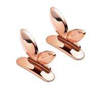 2Pcs Toilet Seat Lifter Leaf Shaped Toilet Lid Lifter Handle Gold Self Adhesive Toilet Cover Handle for Hotel Travel Bathroom Accessories (Pink)