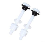2PCS Toilet Water Tank Fixing Screw Set Foam Rubber Pad Easy Installation Plastic and Rubber White 0.9cm Thread Fit Toilet Repair Replacement Parts