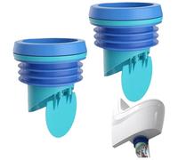 2Pcs Toilet Wax Ring Repair Kit,Thickened Toilet Flange Sealing Ring with Prevent Backflow Valve Fits 3.5-4.3 inch Waste Lines,Wax Ring for Toilet,Blue