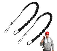 2PCS Tool Tether,90cm Tool Lanyard with Heavy Duty Carabiner and Adjustable Loop End,Heavy Duty Lanyard,Safety Lanyard Maximum Weight Limit 8KG,Safety Tether for Construction Tools