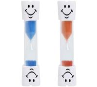 2pcs Toothbrush Sand Timer, 3mins Hourglass Kids, Colorful Sandglass Sand Clock, Dental Timer for Children for Classroom Game Home Office, Toothbrush Timer for Children Kids