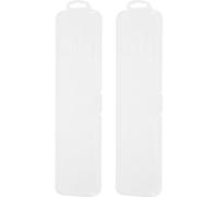 2pcs Toothbrush Travel Container Plastic Rectangular Flip-top Case